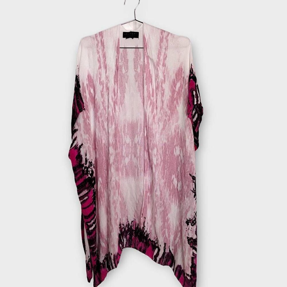 Laundry Shelli Segal Womens Wrap One‎ Size Coverup Beach Pink Tie Dye Pool Boho